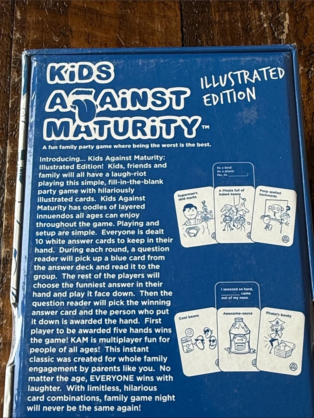Kids Against Maturity Illustrated Edition Family Card Game Ages 10+ NEW SEALED